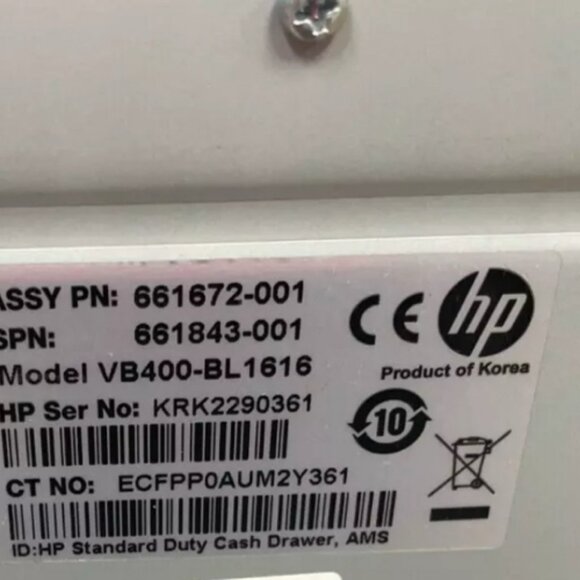 APG HP VB400-BL1616 Cash Drawer‎ With Key - Picture 4 of 5